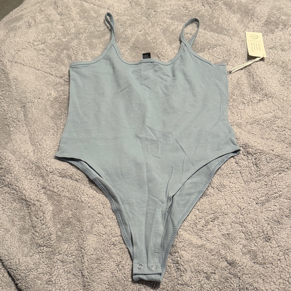 Forever 21 Soft Blue Bodysuit